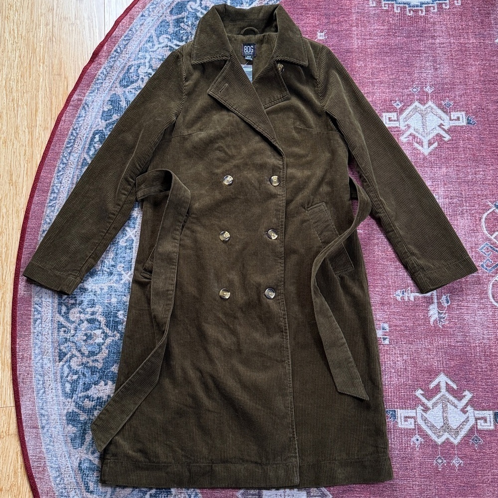 BDG Hailey Corduroy Trench Coat NWT Size Small - Picture 5 of 15